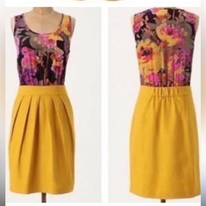 🎉HP🎉 Anthropologie Tabitha Floral Dress💛 With Pockets! Size 0💗